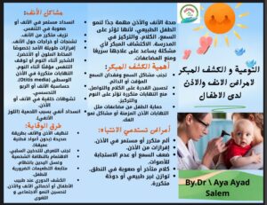 أمراض الأنف والأذن عند الأطفال: الكشف المبكر والوقاية وتأثيرها على السمع والكلام